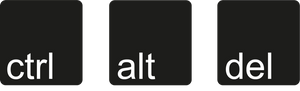 Ctrl + Alt + Del